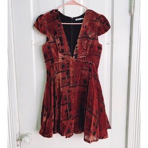 Kimchi Blue Velvet Textured Dress